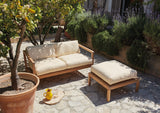 Virkelyst 2-seater sofa teak met kussen ash