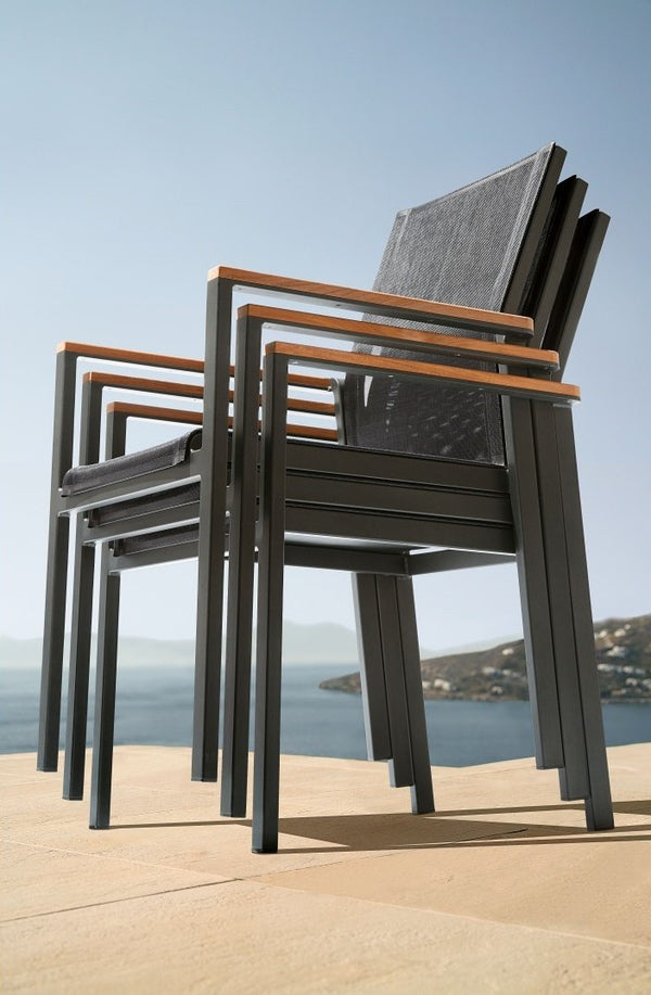 Aura armchair graphite/charcoal