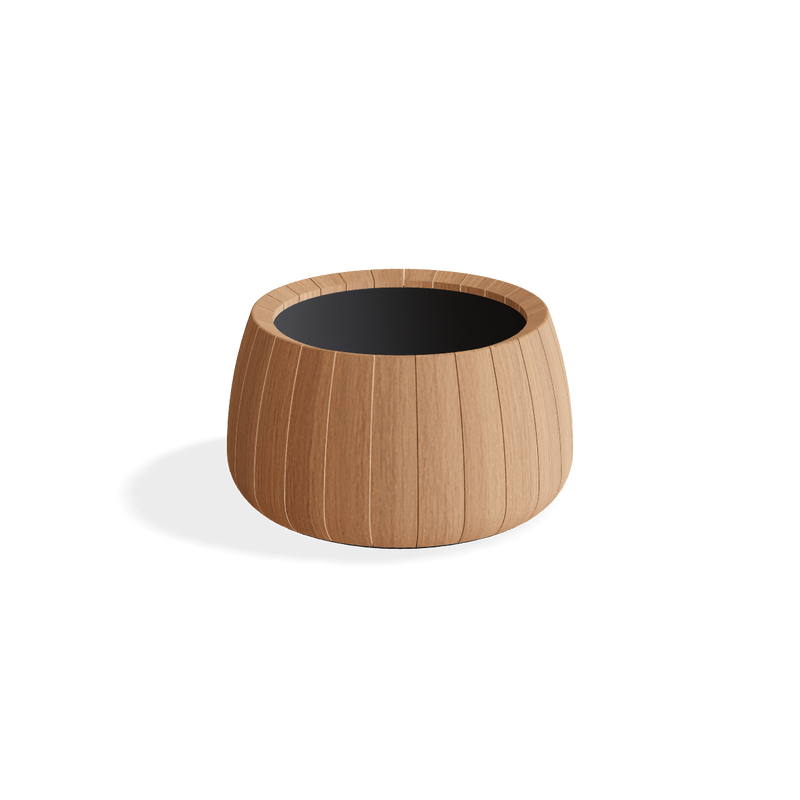 Bariq plantebak teak rond 70 cm