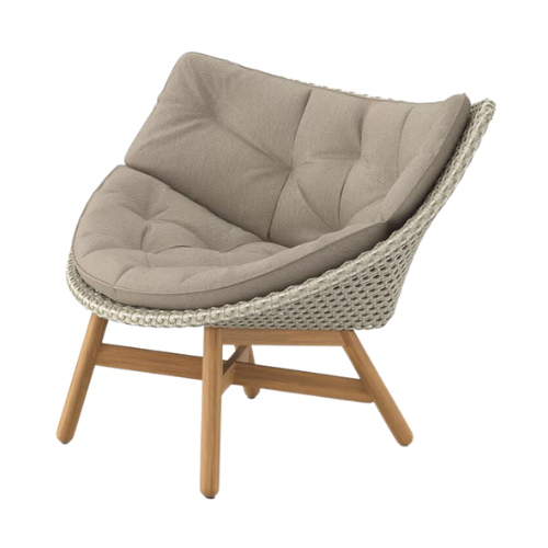 Mbrace Lounge Chair, sea salt/teak