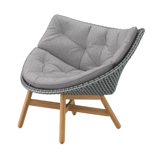 Mbrace lounge chair baltic/teak