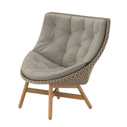 Mbrace wing chair Chestnut/teak