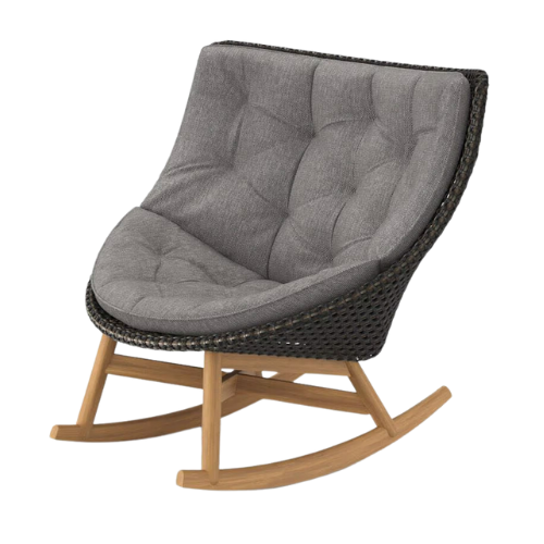 Mbrace rocking chair arabica/teak