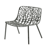 Forest lounge chair, aluminium, metalic grey
