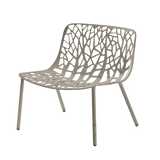 Forest lounge chair, aluminium, pearly gold