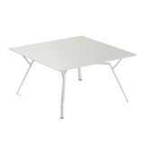 Radice Quadra aluminium tafel 140x140 cm. white