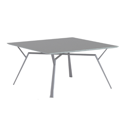 Radice Quadra aluminium tafel 140x140 cm. light blue