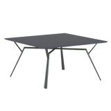Radice Quadra aluminium tafel 140x140 cm. metallic grey