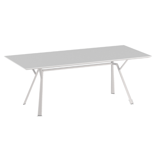 Radice Quadra aluminium tafel 240x100 cm. white