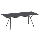 Radice Quadra aluminium tafel 200x90 cm. metallic grey