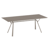 Radice Quadra aluminium tafel 290x90 cm. pearly gold