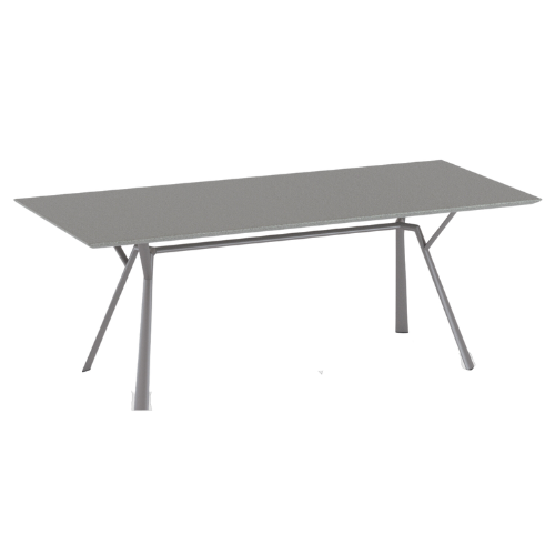 Radice Quadra aluminium tafel 290x90 cm. powder grey
