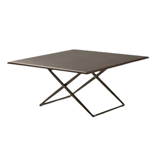 Zebra Up&Down tafel, vierkant 140x140 - Dark brown