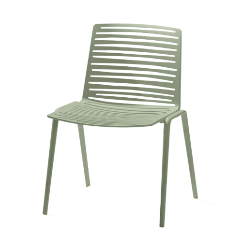 Zebra stoel aluminium, green tea