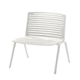 Zebra loungechair aluminium, creamy white
