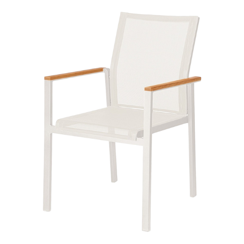 Aura armchair - arctic white/pearl