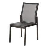 Aura stoel stapelbaar graphite-charcoal