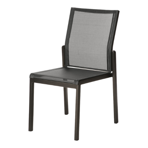 Aura stoel stapelbaar - graphite-charcoal