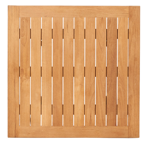 Luna tafel teak 90x90cm - poten alu antraciet