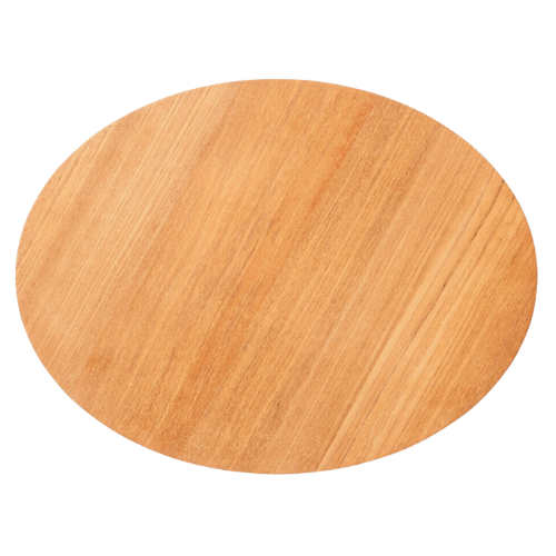 Manon bijzettafel teak, rond 70 cm.