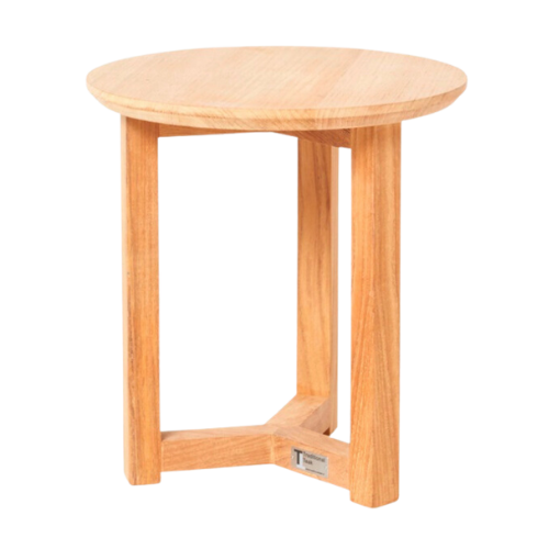 Traditional Teak Manon table, rond 35 cm.