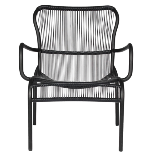 Loop lounge chair zwart