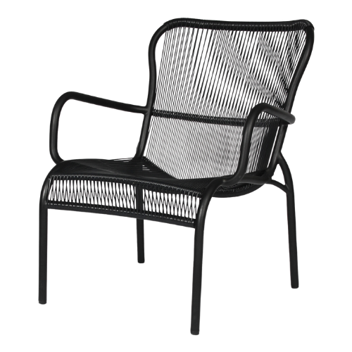 Loop lounge chair zwart