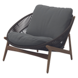 Bora lounge chair, Umber wicker, incl cushions grade B