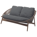 Bora 2-seater sofa, Sorrel wicker, incl cushions grade B