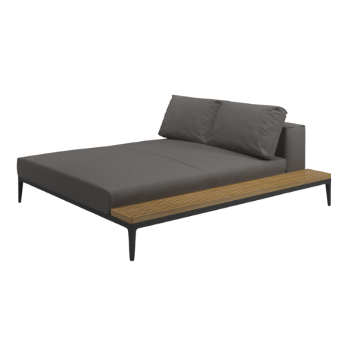 Grid left/right chill chaise unit 180x180 wh./kuss. antrac.