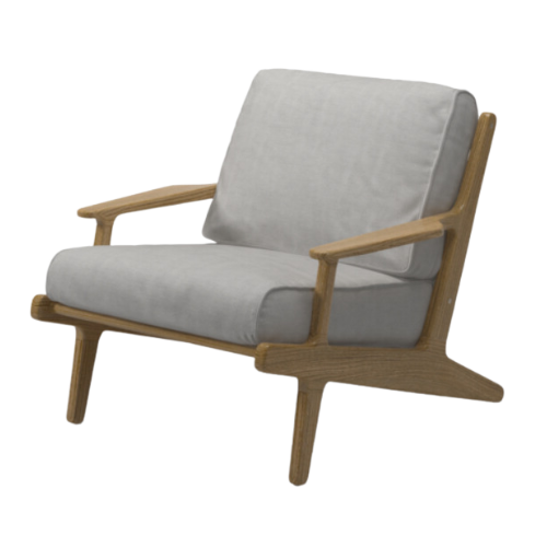 Bay lounge chair teak-granite cat B