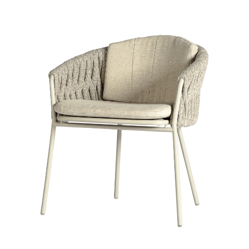 Genua chair white-taupe