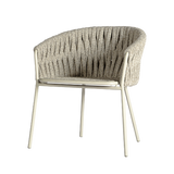 Genua chair white-taupe