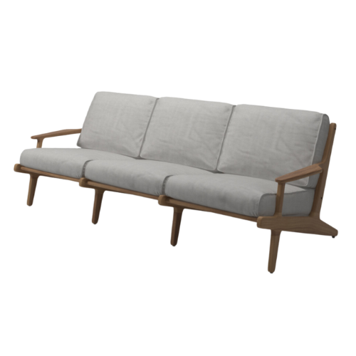 Bay 3-seater Sofa-buffed teak-seagull cat B