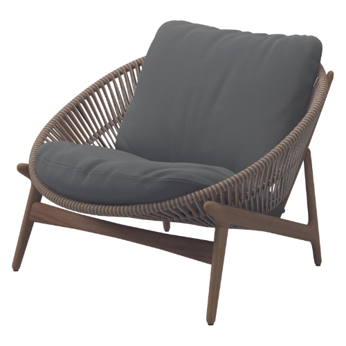 Bora lounge chair, Sorrel wicker, incl cushions grade B