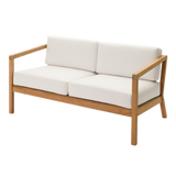 Virkelyst 2-seater sofa teak met kussen white