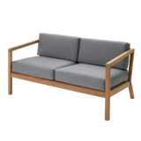 Virkelyst 2-seater sofa teak met kussen ash