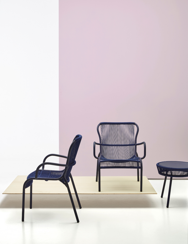 Loop bijzettafel - indigo blauw