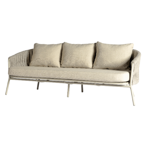 Genua Sofa white-taupe
