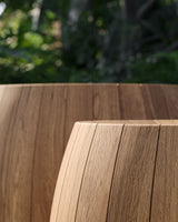 Bariq plantebak teak rond 70 cm