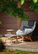 Mbrace wing chair Chestnut/teak