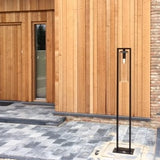 Royal Botania Dome Floorlamp, 171 x 23 cm, zwart/helderglas