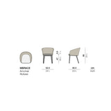 Mbrace armchair Alloro alu base  Lipar incl kussen cat C