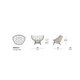 Mbrace lounge chair alloro/teak incl kussen cat A