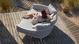 Cascade daybed white frame+silver rope