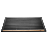 Rizz deurmat 120 x 70 cm, antraciet/teak
