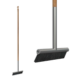 Rizz outdoor bezem 30 cm, zilver/teak