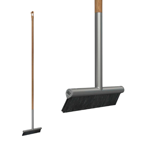 Rizz outdoor bezem 30 cm, zilver/teak
