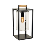 Royal Botania Dome Small tafellamp 65x30cm, zwart/helderglas