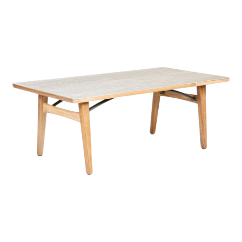 Monterey rechthoekige tafel 200  teak/ceramic oxide